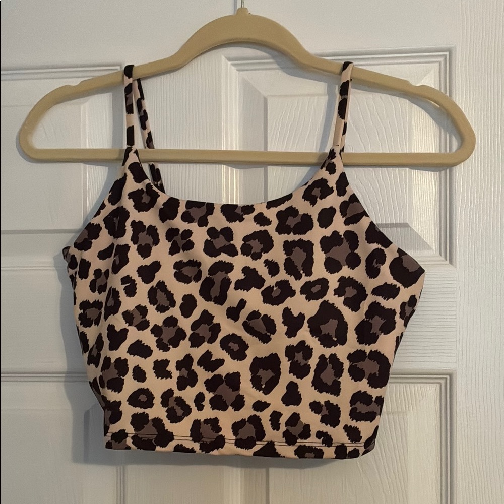 Cropped Tank with Built-In Bra